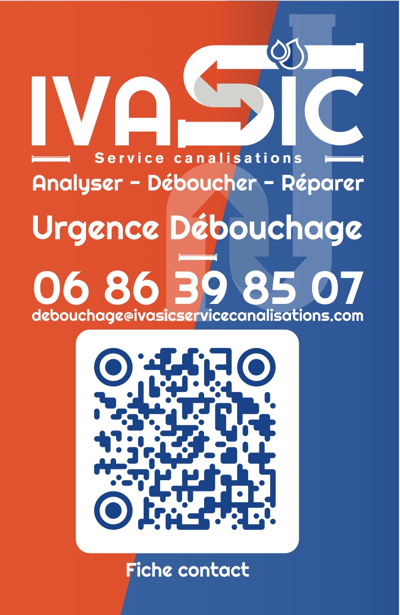 Cartes de visite Ivasic Service Canalisations recto verso